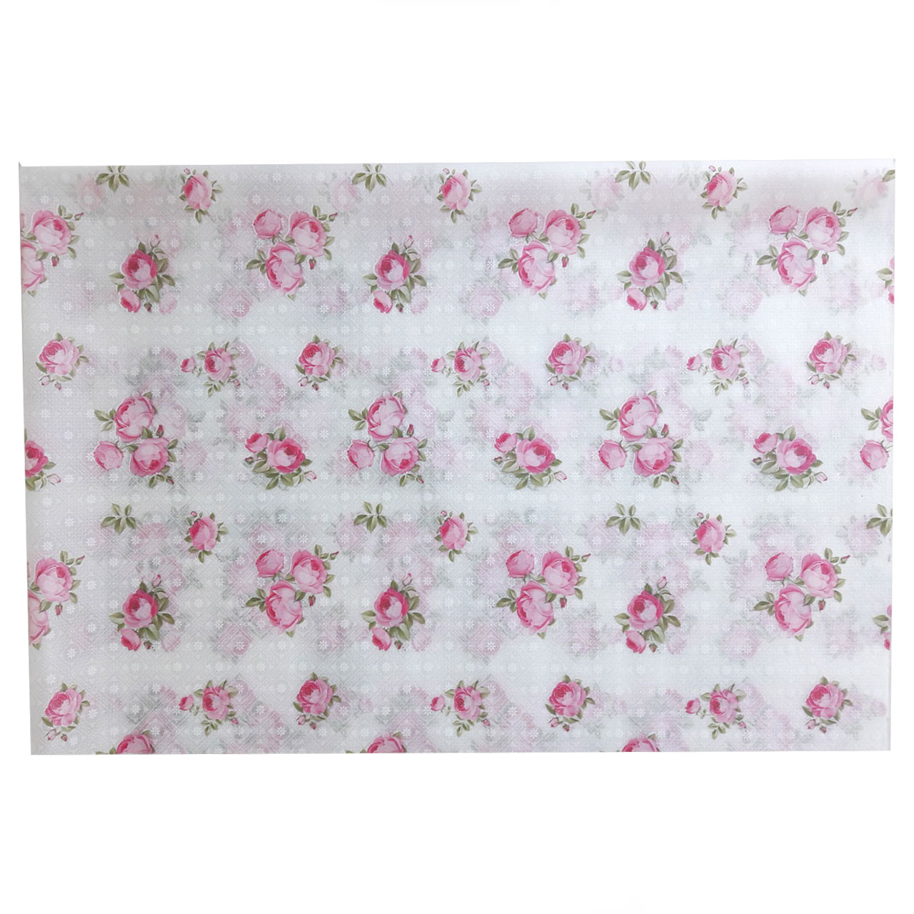 سفره 8 نفره طرح گل رز صورتی کد SO142