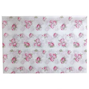 سفره 8 نفره طرح گل رز صورتی کد SO142