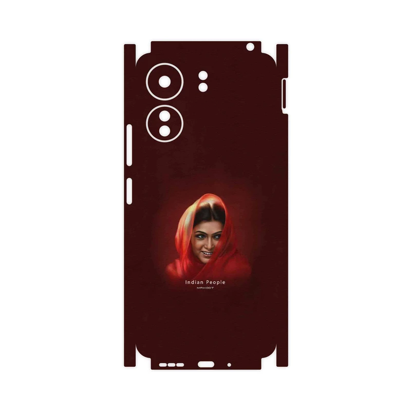 برچسب پوششی ماهوت مدل Portrait of an Indian Woman-FullSkin مناسب برای گوشی موبایل شیائومی Poco C65
