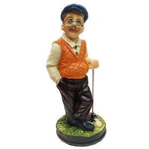 مجسمه مدل پیرمرد گلف باز