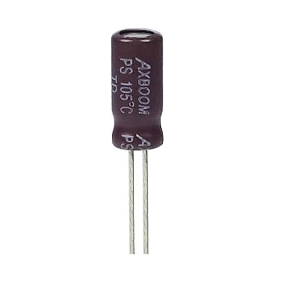 خازن الکترولیت 100 میکروفاراد 16ولت آکسبوم مدل TEC-10116 بسته 4 عددی