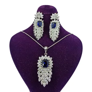 نیم ست نقره زنانه سلین کالا مدل یاقوت کبود ce-As226