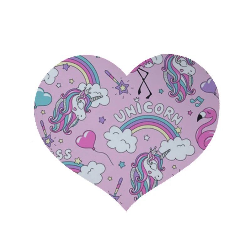   پادری مدل قلب طرح اسب تک شاخ کد 8270 سایز 90 × 90 سانتی متر