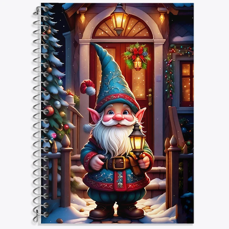 دفتر زبان 50 برگ خندالو مدل سه خط طرح کوتوله ی بامزه کد F5874