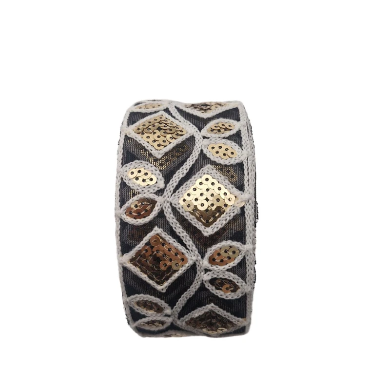 نوار یراق مدل پولک دار کد 25006 طول 1متر