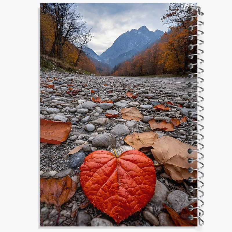 دفتر نقاشی 50 برگ خندالو طرح برگ پاییزی کد F7813