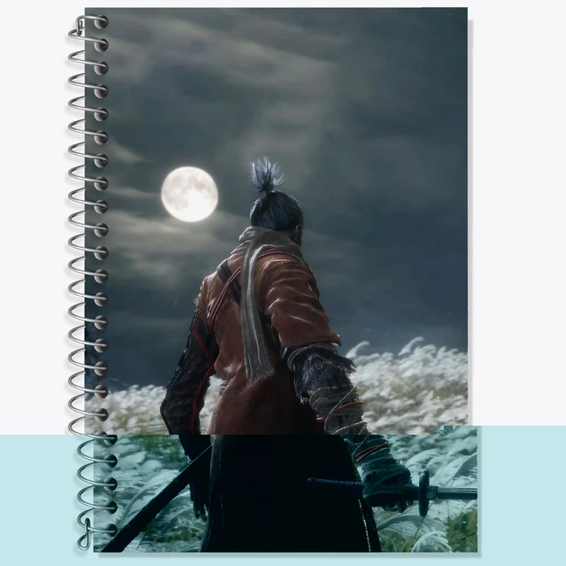 دفتر زبان 50 برگ خندالو مدل دو خط طرح وولف سیکرو کد 30537