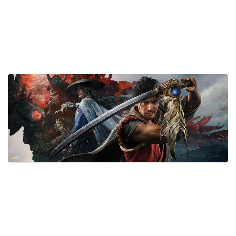 ماوس پد هومرو مدل HX539 طرح بازی Onimusha سایز 40x100 سانتی‌متر
