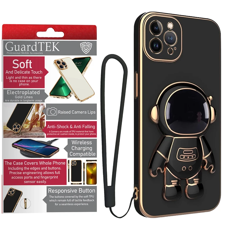 کاور گاردتک آساک مدل Astronaut Strap مناسب برای گوشی موبایل اپل iPhone 12 Pro به همراه بندآویز