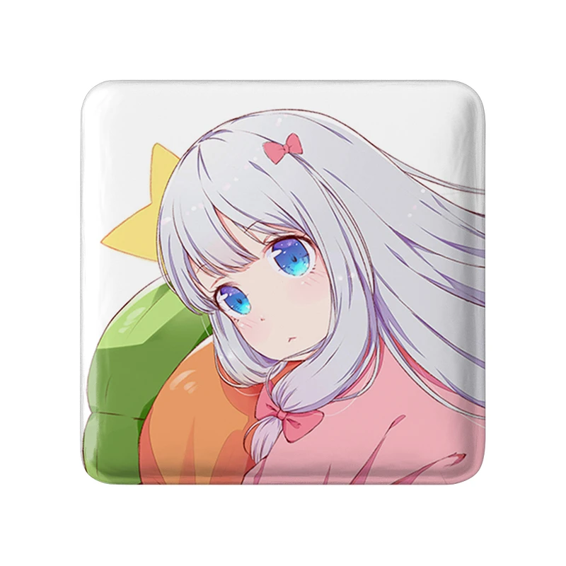 مگنت خندالو طرح ساگیری انیمه ارومانگا سنسی Eromanga Sensei  مدل مربعی کد 22663