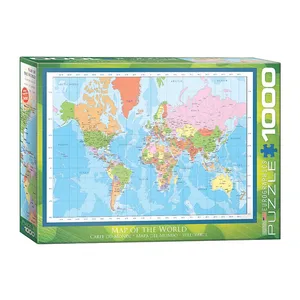 پازل 1000 تکه یوروگرافیکس پازلز طرح Modern Map of the World كد 60001271