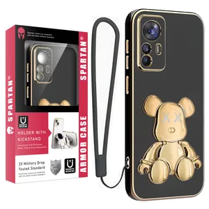 Spartan Teddy Bear Cover For Xiaomi Mi 12T / 12T Pro With Strap