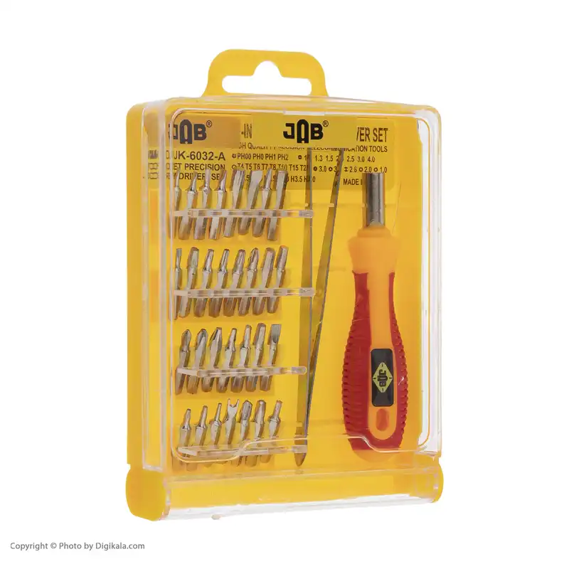 سری پیچ گوشتی و پیچ گوشتی جاب مدل JBM-34400 مجموعه 34 عددی