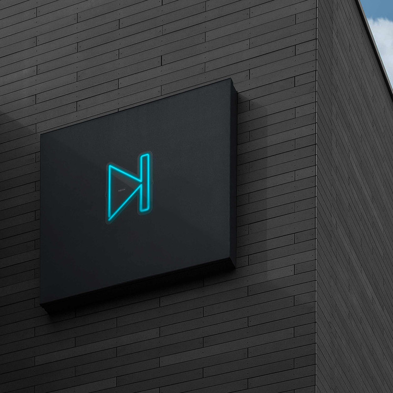 چراغ دیواری نئون دیزاین طرح Next_TBL