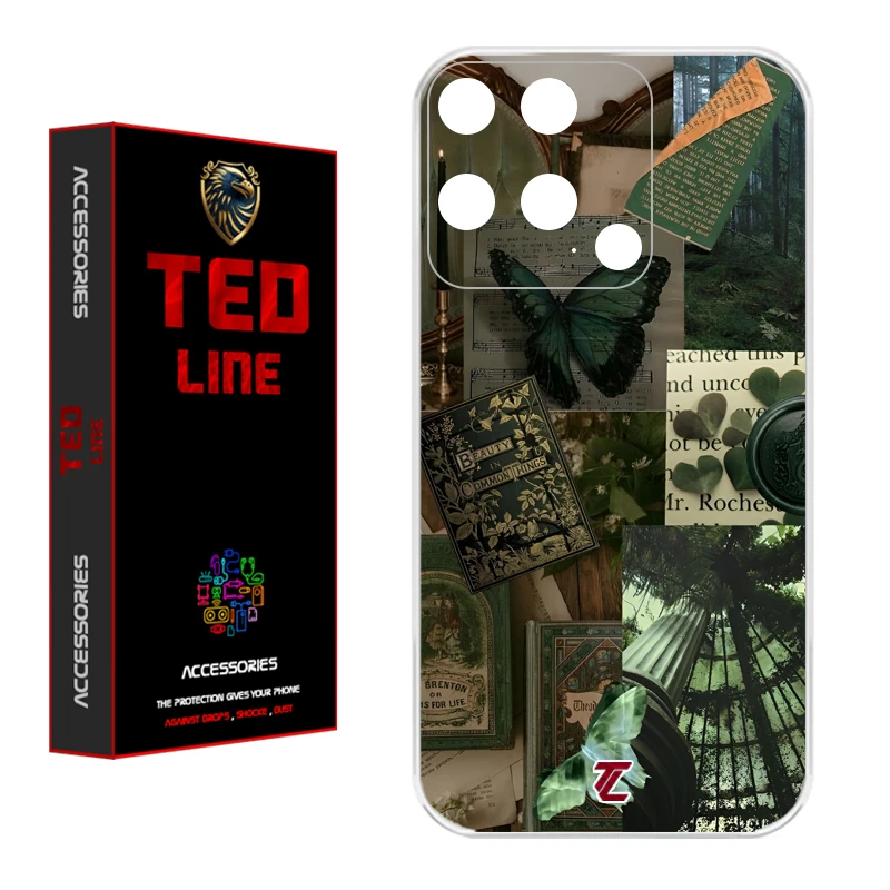 کاور تد لاین طرح کلاژ هنری کد 1118 مناسب برای گوشی موبایل شیائومی Redmi 10C / Poco C40