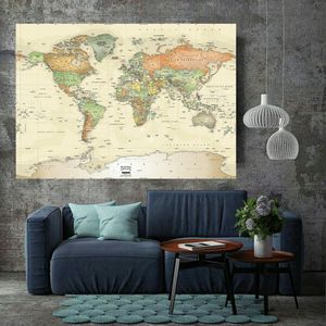 نقد و بررسی پوستر دیواری طرح نقشه جهان کد TFP219 توسط خریداران