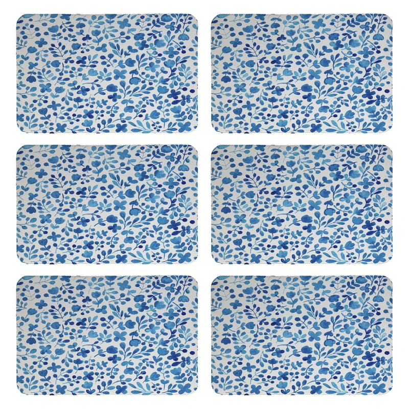 زیربشقابی طرح گل کد 9034 بسته 6 عددی 