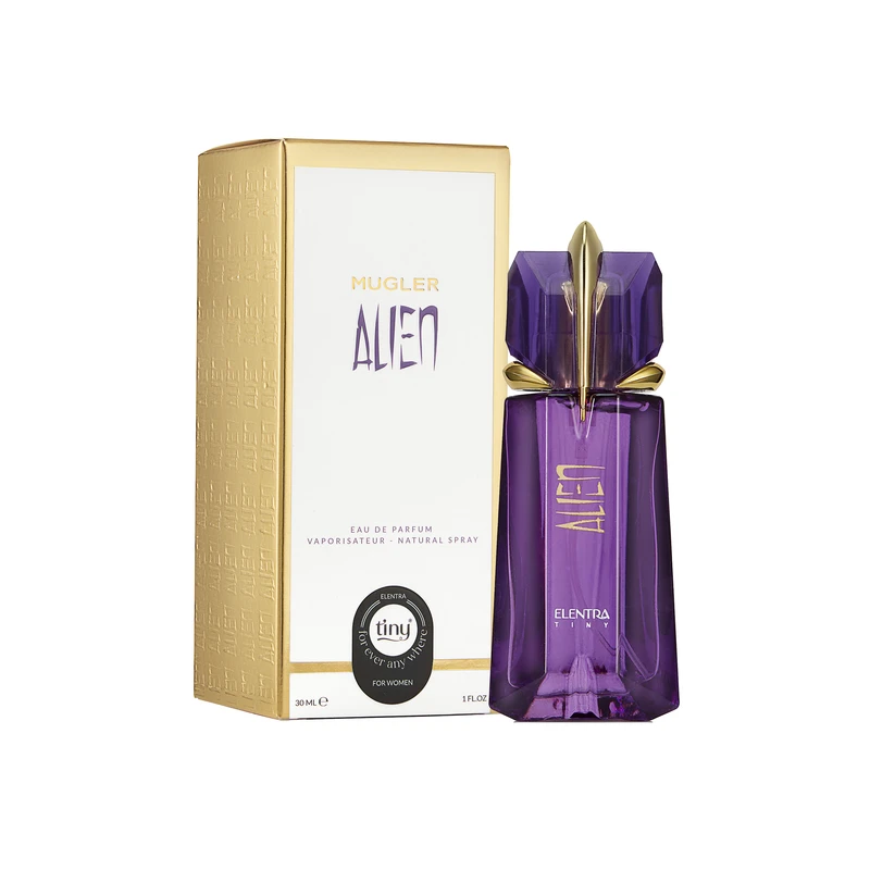 عطر جیبی زنانه النترا تاینی مدل Mugler Alien حجم 30 میلی لیتر