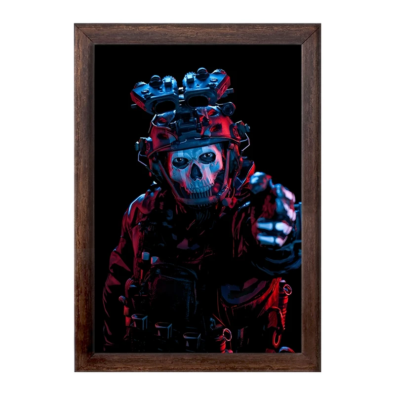 تابلو خندالو طرح گوست کال آف دیوتی (Call of Duty) کد F5409