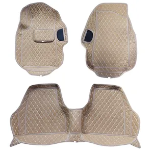 کفپوش 5 بعدی خودرو مدل چرم گلدوزی مناسب برای پژو پارس