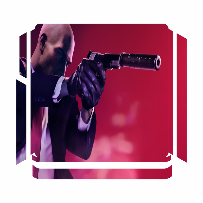 برچسب پلی استیشن 4 اسلیم مدل hitman