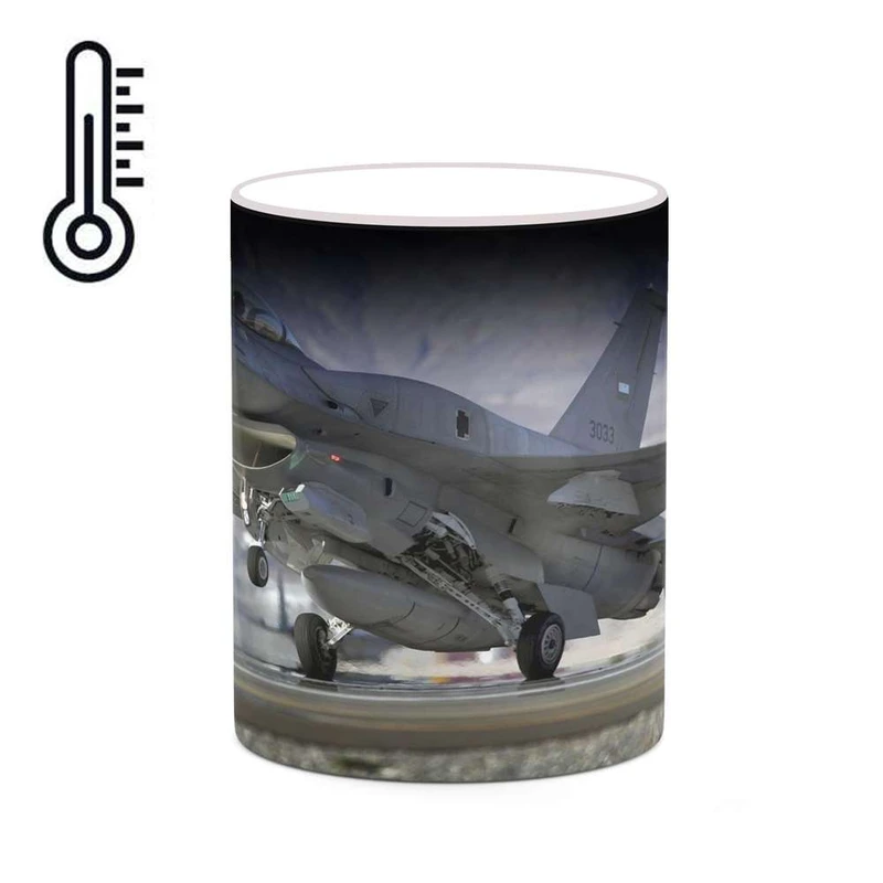 ماگ حرارتی کاکتی مدل هواپیمای جنگنده کد mgh20369