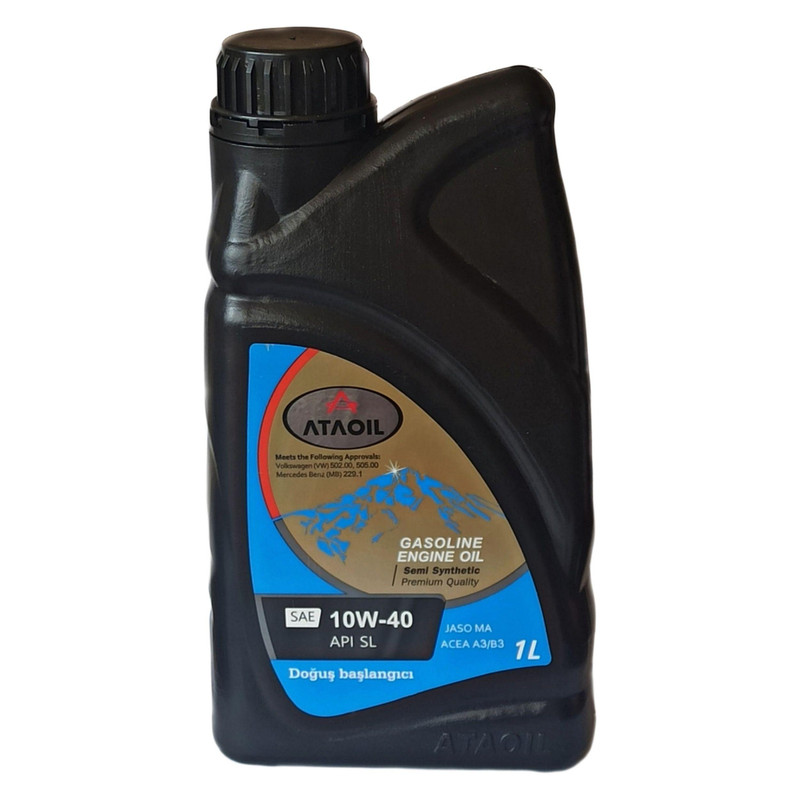 روغن موتور بنزینی آتا اویل مدل 10W-40 SL حجم 1 لیتر