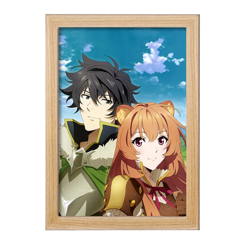 تابلو خندالو مدل نائوفومی و رافتالیا انیمه ظهور قهرمان سپر  کد 15920