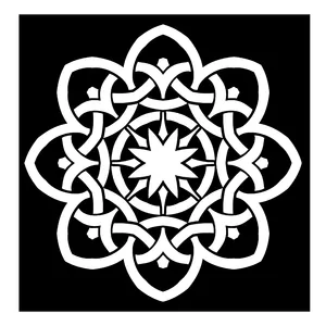 شابلون باتیس آرت طرح تذهیب کد 432