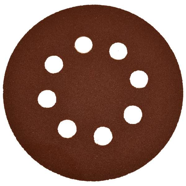 سنباده پشت کرکی مدل 125 میلیمتر 8 سوراخ  P.120 بسته 10 عددی