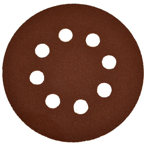 سنباده پشت کرکی مدل 125 میلیمتر 8 سوراخ  P.120 بسته 10 عددی