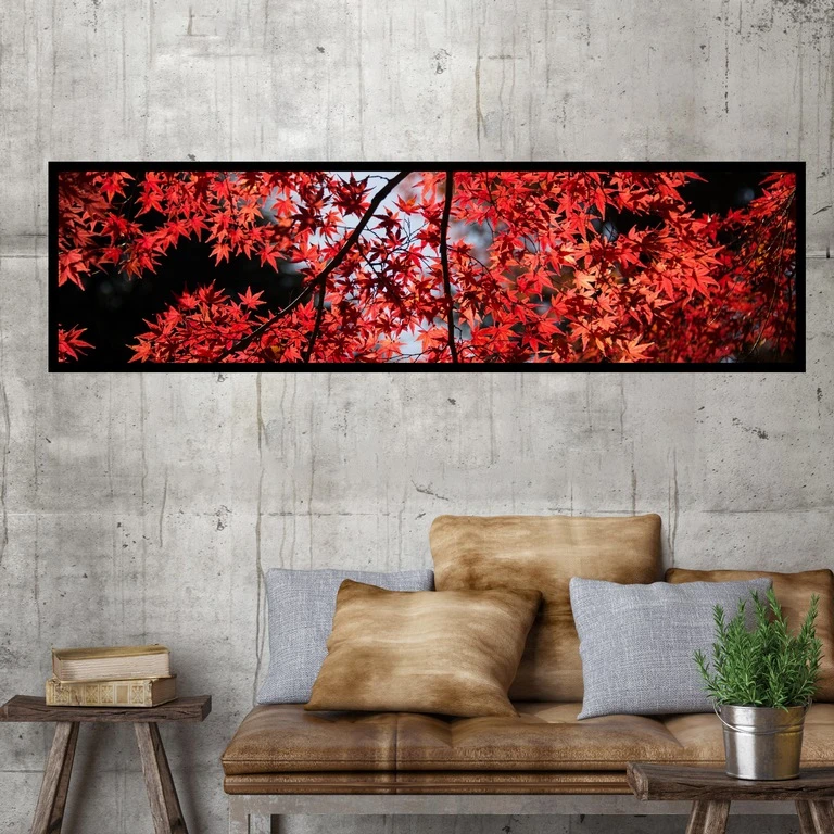 تابلو بکلیت طرح منظره پاییزی مدل کشیده B-7664