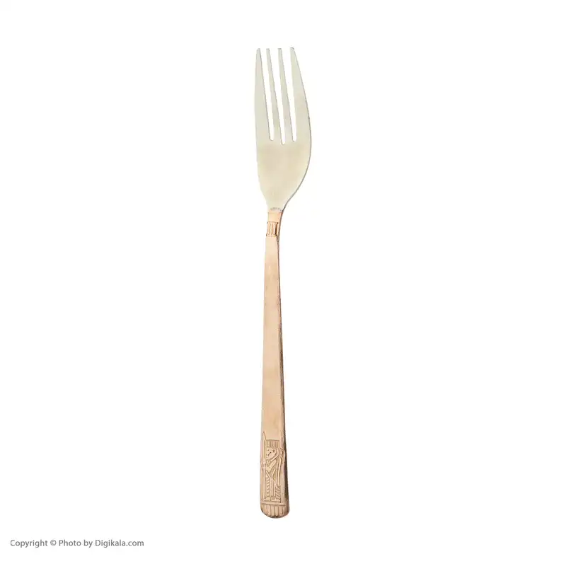 قاشق و چنگال مسی طرح سرباز هخامنشی مدل 2