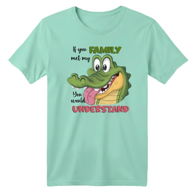 تی شرت آستین کوتاه بچگانه مدل تمساح