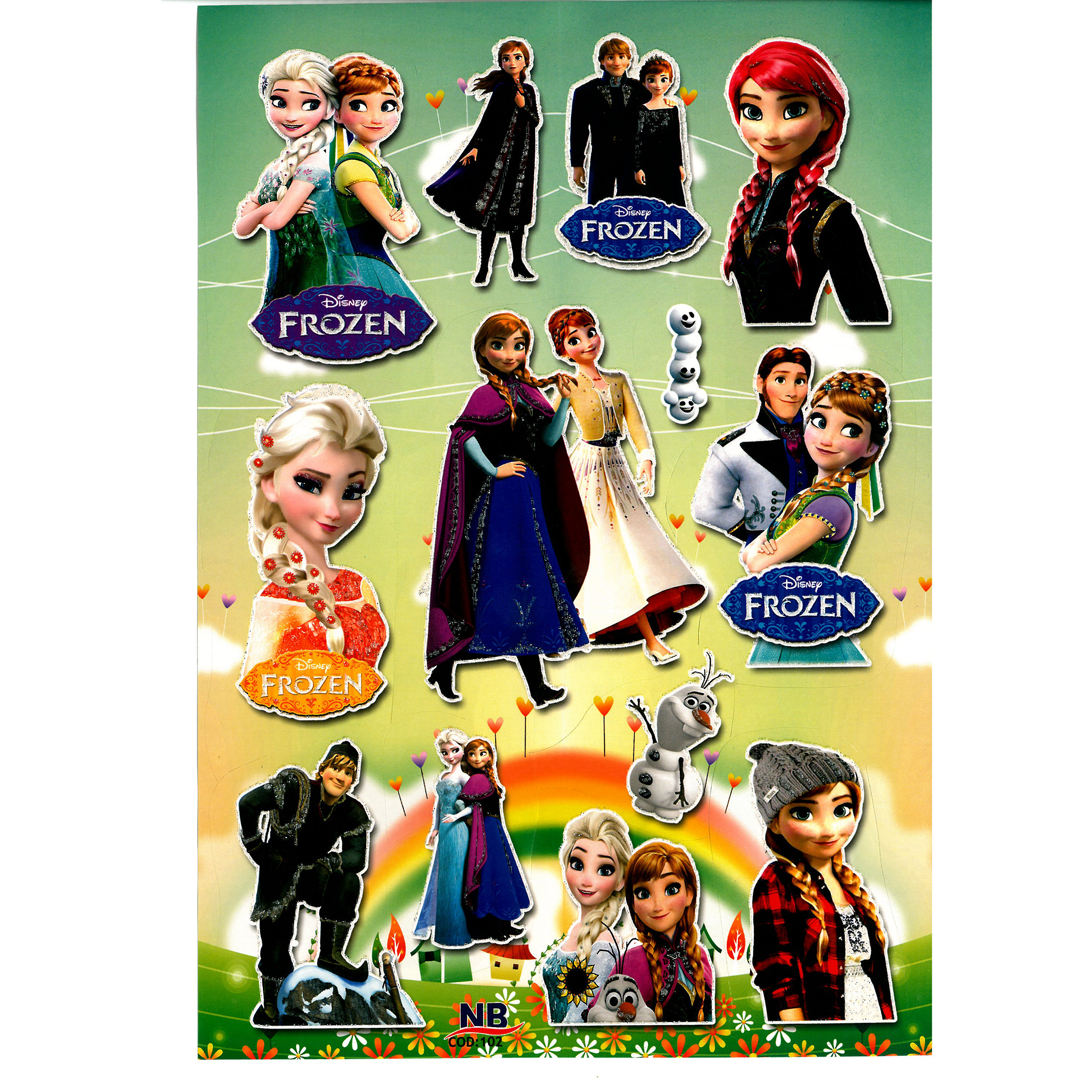 استیکر کودک مدل السا و فروزن کد NB 192