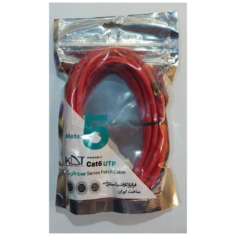 پچ کورد Cat6 کی دی تی مدل AWG24
