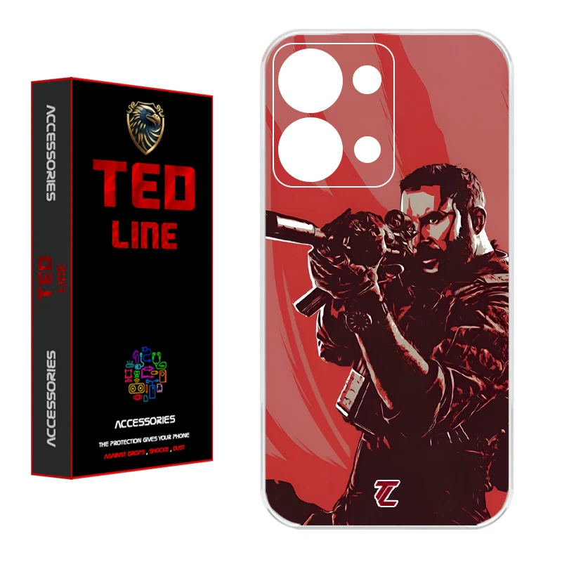 کاور تدلاین طرح کاپیتان پرایس کد 1212 مناسب برای گوشی موبایل شیائومی Redmi Note 13 4G