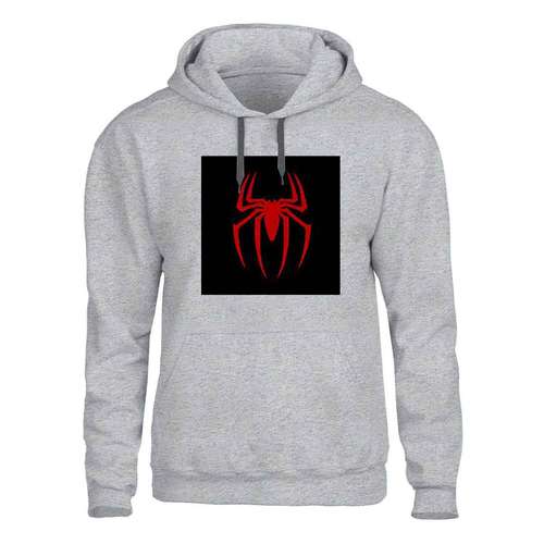 هودی مردانه مدل  اسپایدرمن کد SH15 رنگ طوسی