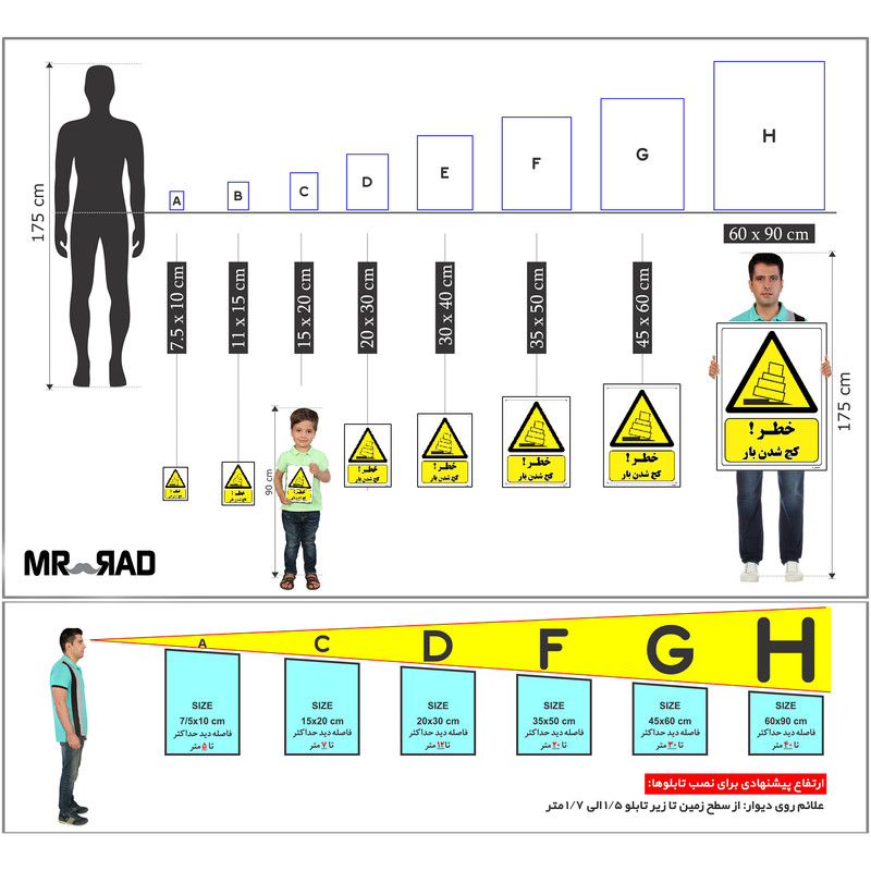 برچسب ایمنی مستر راد طرح خطر کج شدن بار مدل HSE-OSHA-105 برچسب ایمنی مستر راد طرح خطر کج شدن بار مدل HSE-OSHA-105