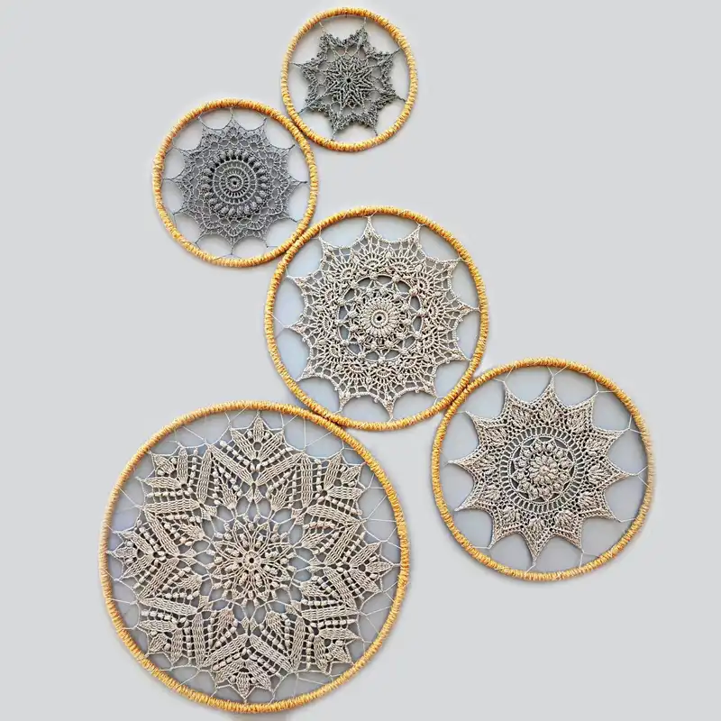 دیوارکوب بافتنی مدل دریم کچر کد R10 مجموعه 5 عددی