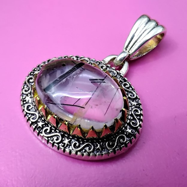 آویز گردنبند نقره زنانه مدل glsr-1729