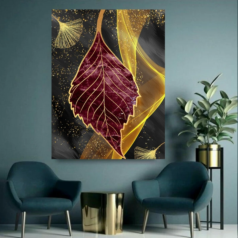 پوستر طرح برگ مدل مدرن کد BR225