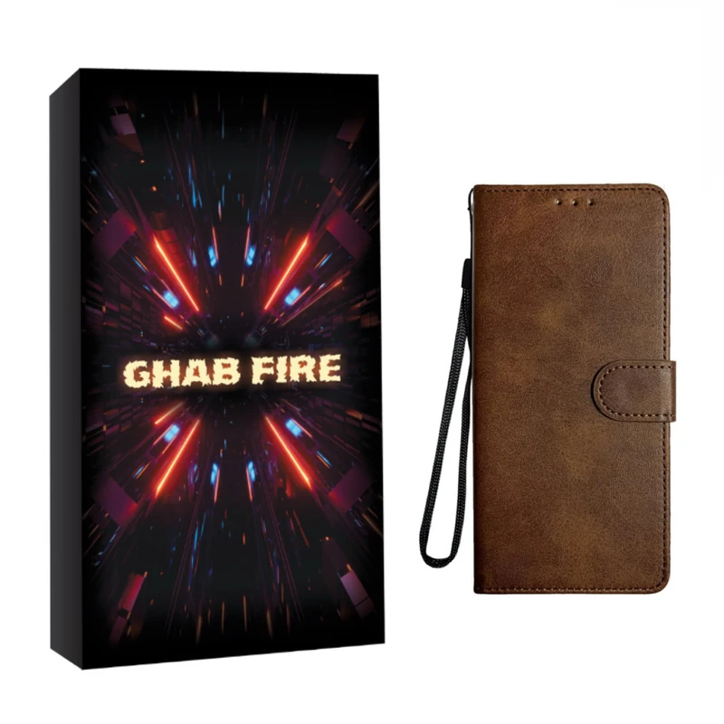 کیف کلاسوری قاب فایر مدل K-IFCHARM مناسب برای گوشی موبایل شیائومی REDMI NOTE 13 PRO 4G به همراه بند آویز