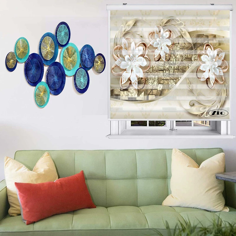 پرده زبرا زیو کد 3D1506 سایز 150x200 سانتی متر