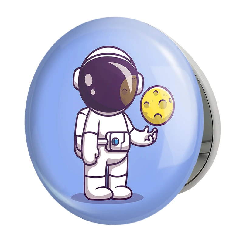 آینه جیبی خندالو طرح فضانورد مدل تاشو کد 25113 