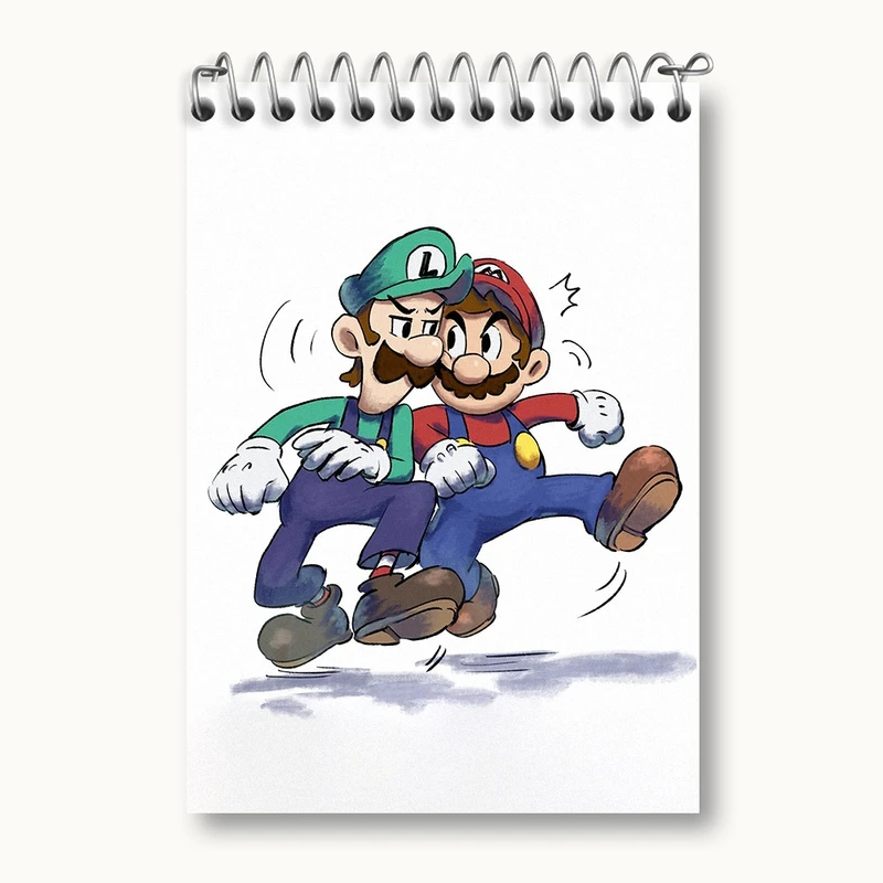 دفتر یادداشت 50 برگ خندالو مدل (Mario) بازی سوپر ماریو کد 31528