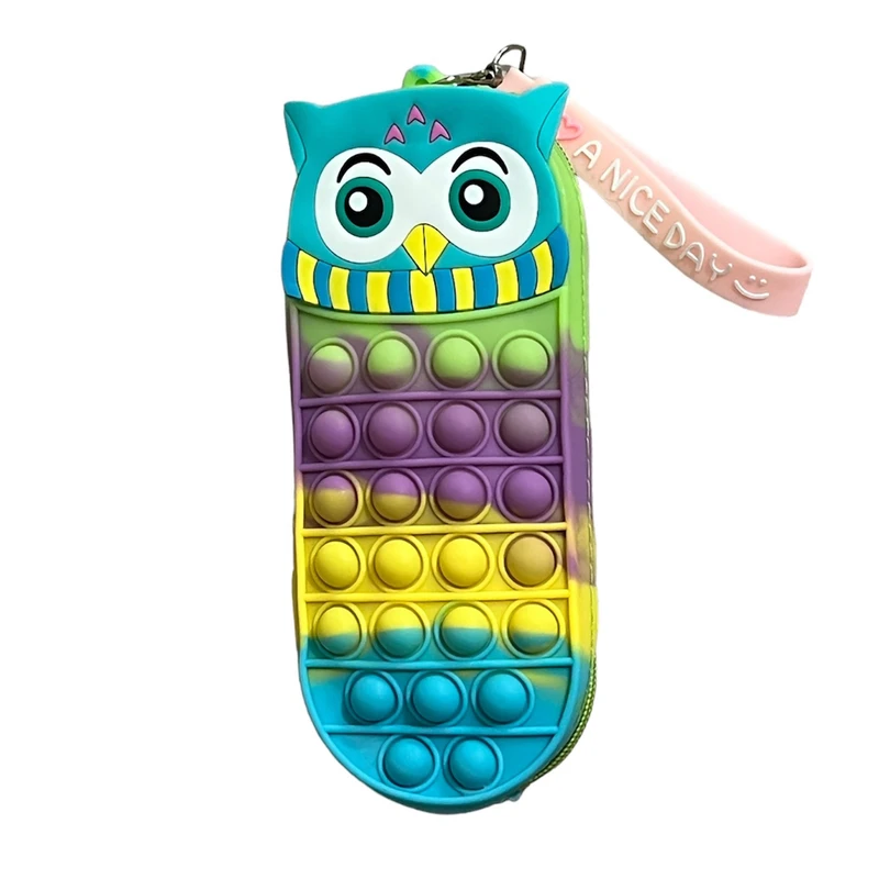 جامدادی مدل پاپتی سیلیکونی طرح جغد دانا 