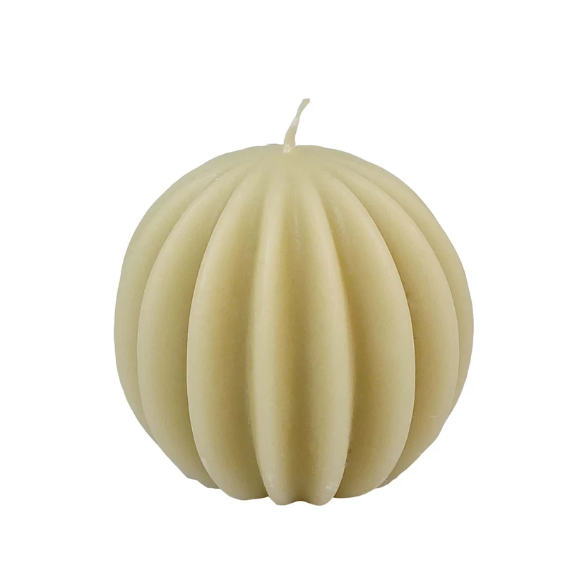 شمع دست ساز مدل توپی شیاردار