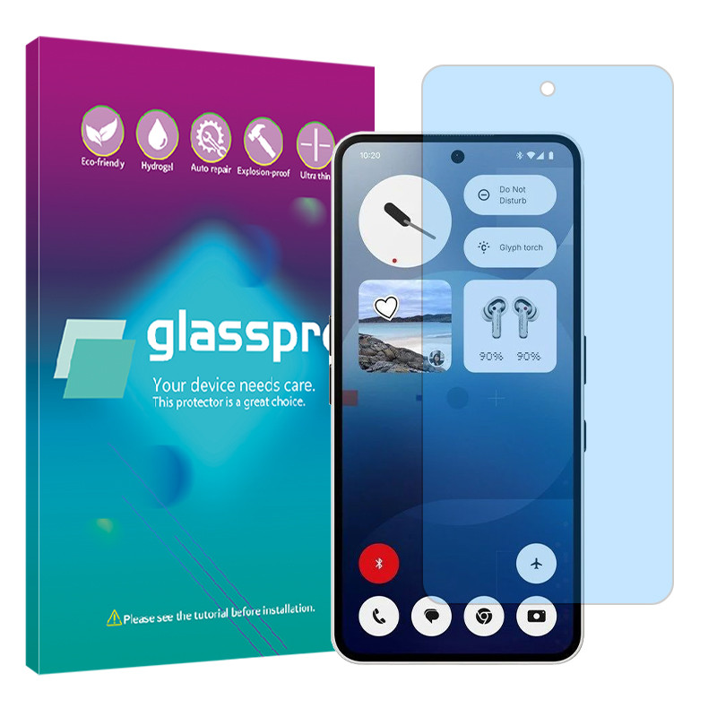 محافظ صفحه نمایش ضد اشعه آبی گلس پرو مدل Resistant مناسب برای گوشی موبایل ناتینگ Phone 3a