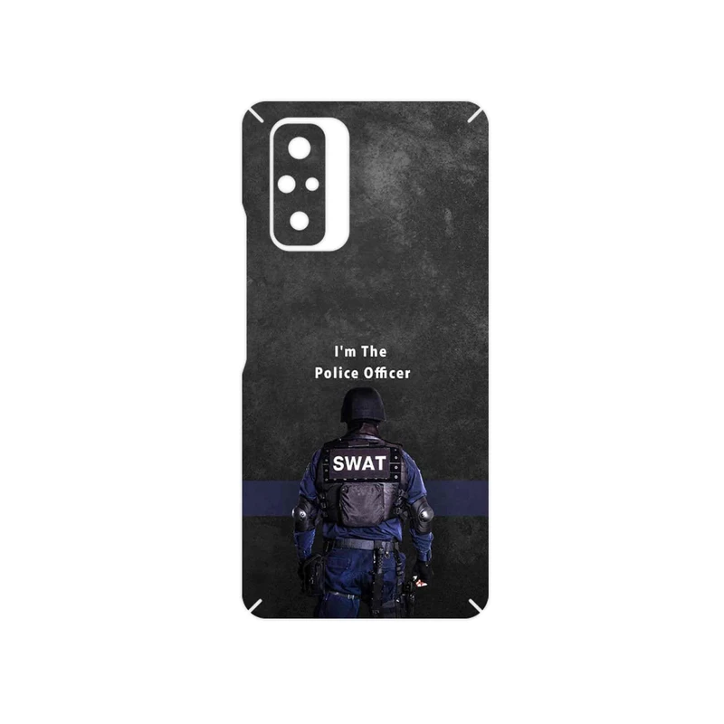 برچسب پوششی ماهوت مدل Police Officer مناسب برای گوشی موبایل شیائومی Redmi Note 10 Pro Max